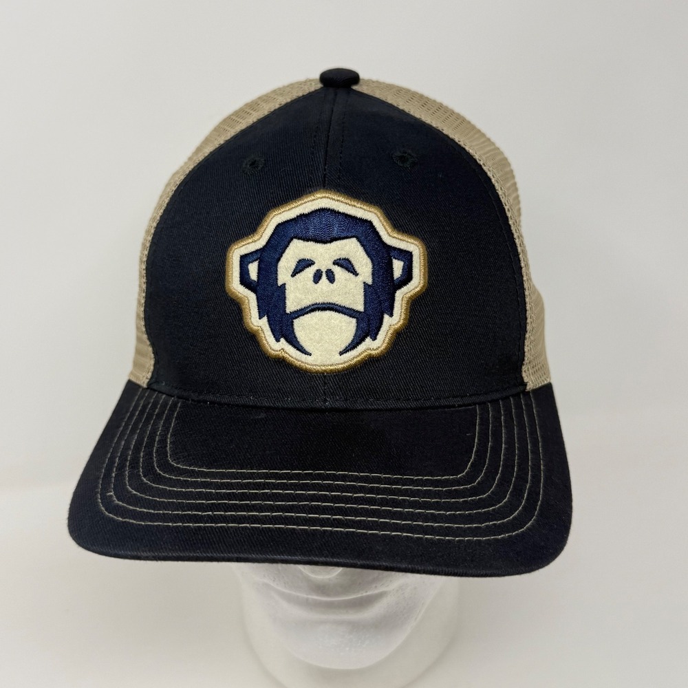 Howler Brothers El Mono Standard Hat OS Snapback Trucker Cap Monkey Navy Khaki